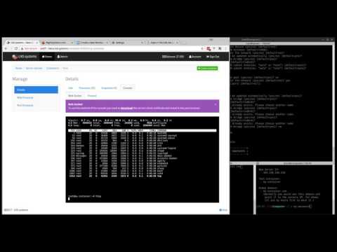 Foto web hosting control panel nginx