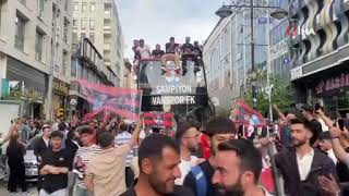 Vansporda Gelen Şampiyonluk Taraftarı Sokağa Döktü