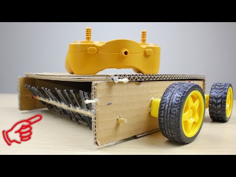 How to Make a Remote Controlled Floor Cleaning Machine from Cardboad
