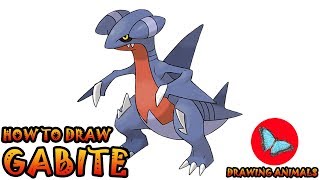 How To Draw Gabite Pokemon Coloring And Drawing For Kids