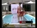 Model falls off Runway and into Pool