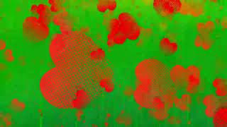 Falling Red Hearts Animation Green Screen 4K Love Overlay
