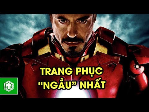 Top 10 Trang Phục Siêu Anh Hùng "Ngầu" Nhất Trong Phim | Iron Man | Ten Tickers