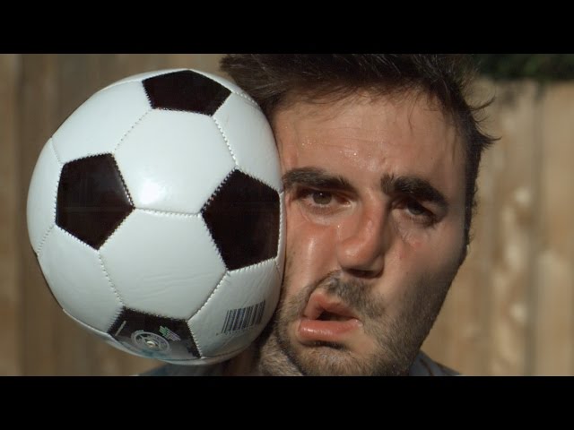 Football vs Face 1000x Slower - Video