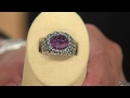 Or Paz Sterling 4.40 ct tw Amethyst Cabochon Ring with Jill Bauer
