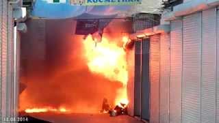 Обстрел Центрального рынка в Луганске