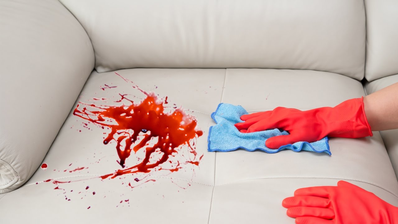 HowToBasic Shows How To Remove A Stain From A Sofa