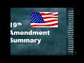 19th amendment
