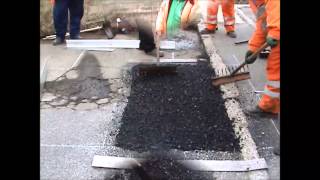 Tehnologie si utilaje de reparatii drumuri - plombare gropi.