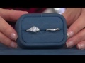 Epiphany Diamonique 2.95 ct tw 100-Facet 2-pc. Bridal Ring Set with Jacque Gonzales