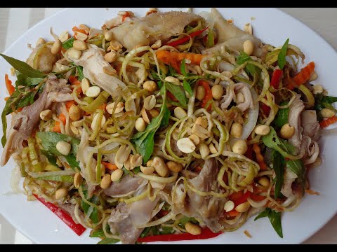 Cách làm gỏi gà hành tây cà rốt