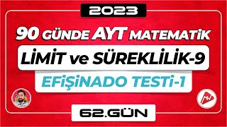 Limit ve Süreklilik-9 | 90 Günde AYT Matematik Kampı | 62.Gün | 2023 | #limit   