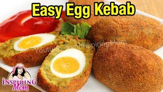 Egg Kebab | Quick & Easy Potato egg Kebab by InspiringMom