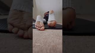 Pretty Latina Stretching With Leg Warmers