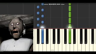 Granny - Main Theme Horror Game Music Soundtrack Piano Synthesia Tutorial  - Par