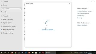 Windows 10 April October 2018 update How to create a local account