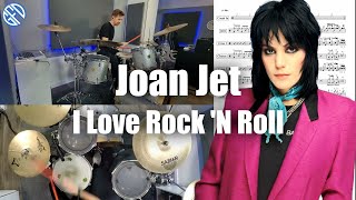 How to play I Love Rock And Roll Drum Cover with drum notation