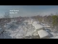 Buffalo drone video reveals snowed under neighbourhood