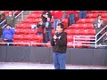 Benjamin James sings National Anthem