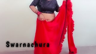 Rose Red Saree Slow Motion Saree Walk Slow Motion Video Saree Videos Saree Short
