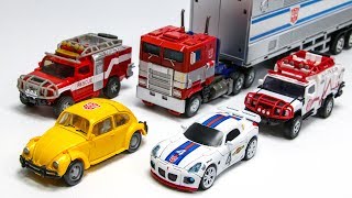 Transformers G1 Color Movie Autobots Optimus Prime Bumblebee Jazz Ratchet Car Robot Toys