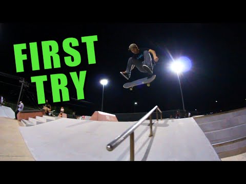 Frontside Flip - First Try Friday - Diego Cepeda