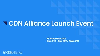 Cdn Alliance Launch Event - Full Clip