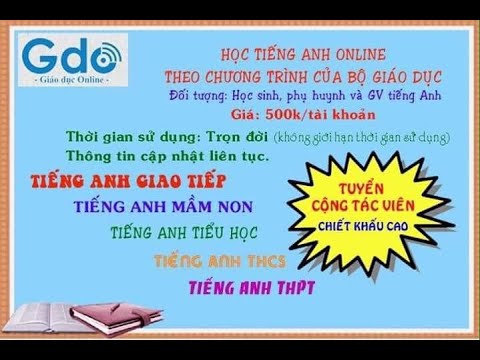 Hướng dẫn cộng tác viên mới chương trình tiếng Anh online GDO
