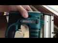 Аккумуляторный шпилькозабивной пистолет Makita BPT350 в работе