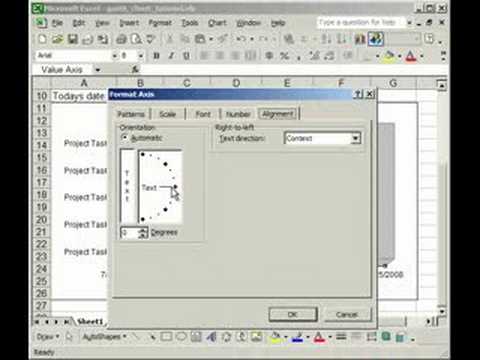 Make a Dynamic Gantt Chart in Excel Dates Update Daily Part 2 of 2 