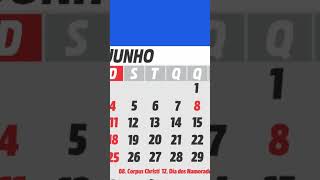 Calendário De Junho De 2023 Com Feriados E Luas