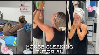 4K Transparent Cleaning Easy Mirror Cleaning Tutorial & Home Cleaning Routine Cleaning Motivation
