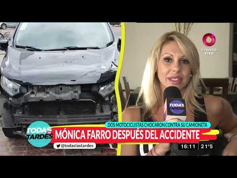 Mónica Farro salvó de milagro tras sufrir un accidente de tránsito