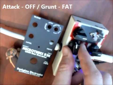 Darkglass B3k Attack and Grunt switches on bass