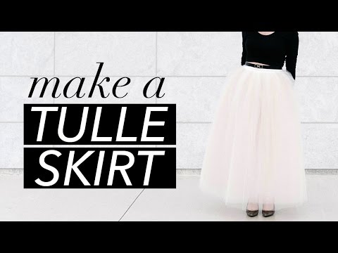 How to Make a Tulle Skirt | WITHWENDY - YouTube