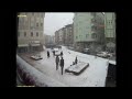 Pedestrian Walkway Collapses under weight of snow!!