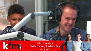 Kfm Mornings with WWE superstars Seth Rollins and Bayley Kfm Mornings with WWE superstars Seth Rollins and Bayley