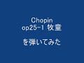 【エオリアンハープ】CHOPIN op25-1 【牧童 弾いてみました】