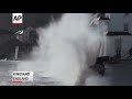 Raw: Big Waves Batter Southern Coast of England