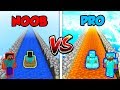 Minecraft NOOB vs. PRO: LONGEST SLIDE in Minecraft!