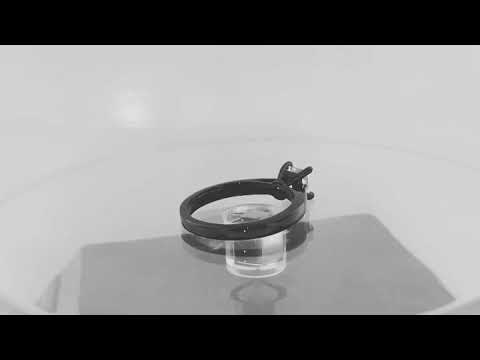 Vintage Engagement Ring, Princess Cut Diamond Engagement Ring, 0.50 Carat Solitaire Bridal Ring, GIA Certified 14K Black Gold Handmade Vintage Engagement Ring, Princess Cut Diamond Engagement Ring, 0.50 Carat Solitaire Bridal Ring, GIA Certified 14K Black Gold Handmade