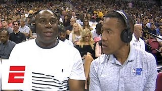 Magic Johnson on Lakers' lack of shooting around LeBron: I built this team based on playoffs | ESPN Magic Johnson on Lakers' lack of shooting around LeBron: I built this team based on playoffs | ESPN