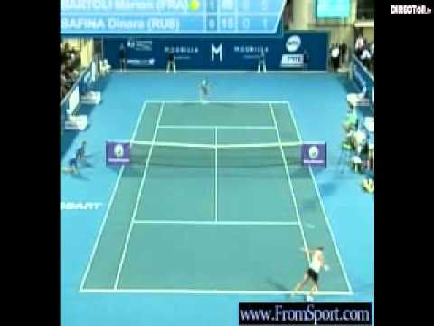 WTA 2011 Hobart R1 バルトリ vs サフィンa Match Point