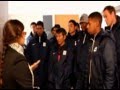 Visita de los jugadores de ALianza Lima al Museo Romano de Cartagena. España