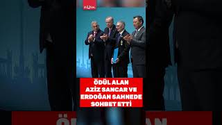 Aziz Sancar Ödül Adlıktan Sonra Sahnere Erdoğan Ile Sohbet Etti