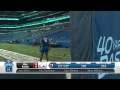 Wes Saxton shows his speed in the 40-yard dash