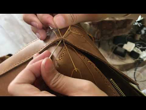 Hướng dẫn may túi xách da handmade
