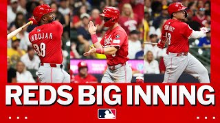 Cincinnati Wants October The Reds Score Six Runs In The 3Rd Inning Against The Brewers