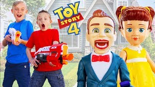 Toy Story 4 Toys Are Missing Gabby Gabby & Bensen Plays Tricks On Kids Fun Tv