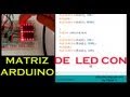 control de una matriz de led 7x5 con arduino sin integrados de multiplexación